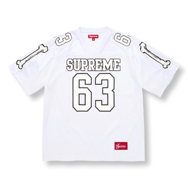 SUPREME BONES FOOTBALL JERSEY-WHITE