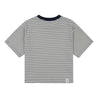 NEUTRAL SOCIETY BORDER TEE-WHITE STRIPES