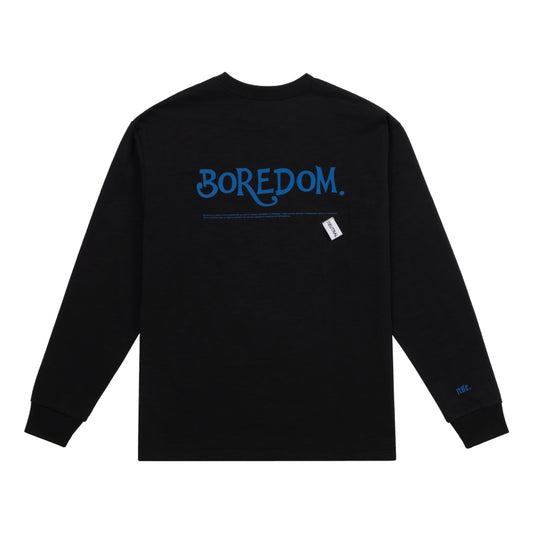 NEUTRAL SOCIETY BOREDOM LS TEE-BLACK