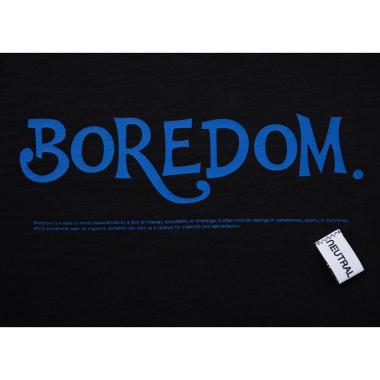NEUTRAL SOCIETY BOREDOM LS TEE-BLACK