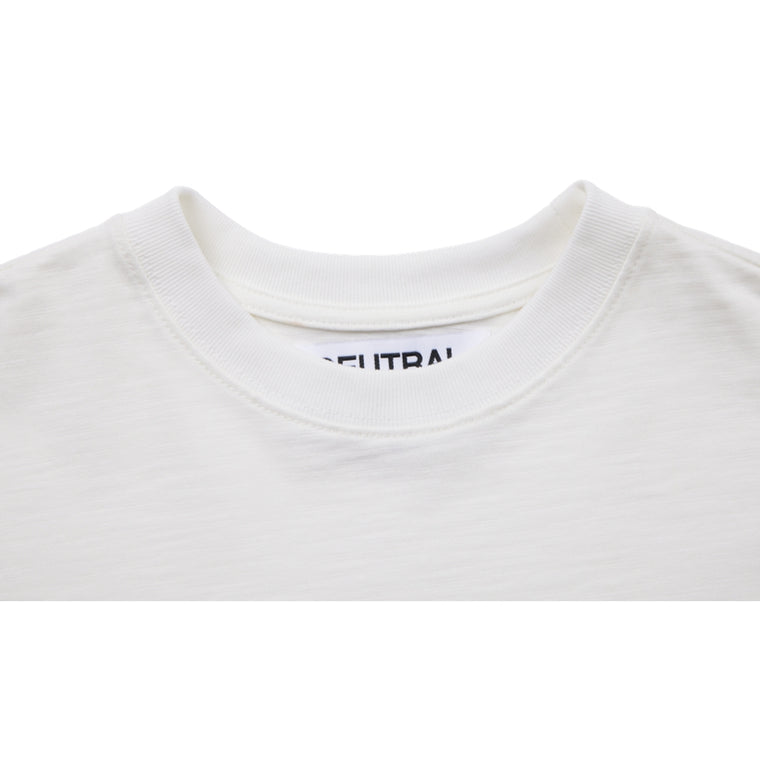 NEUTRAL SOCIETY BOREDOM LS TEE-WHITE