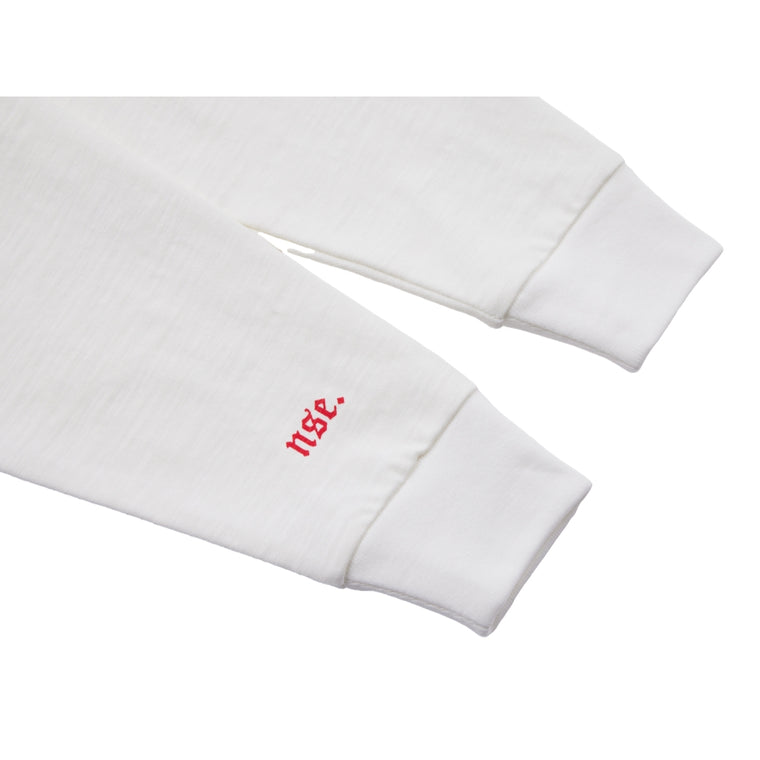 NEUTRAL SOCIETY BOREDOM LS TEE-WHITE
