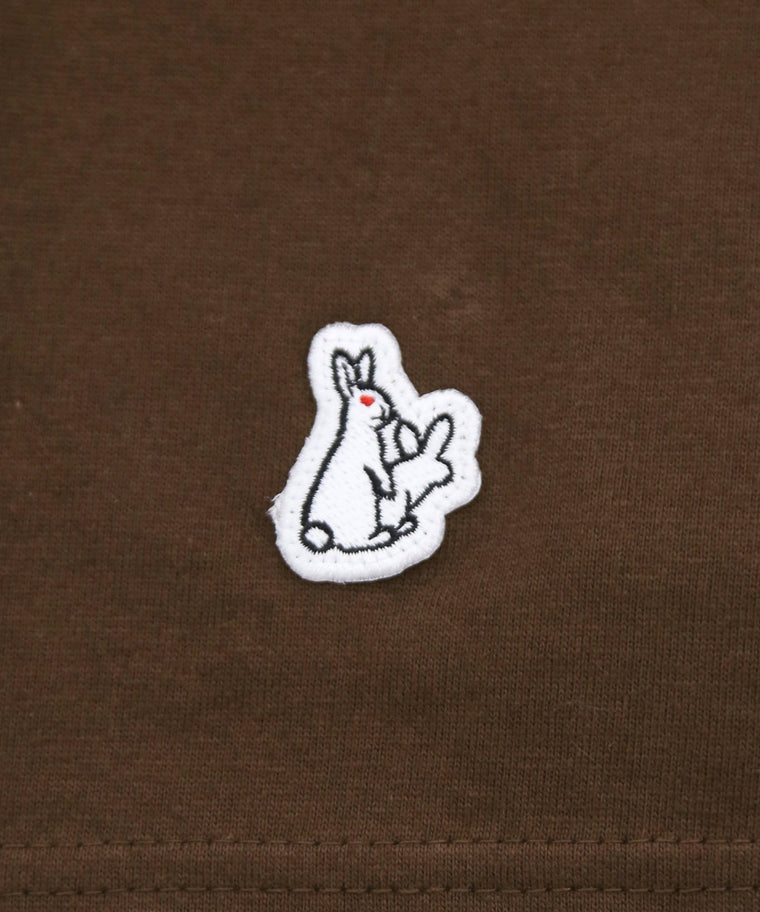#FR2 FXXKING RABBITS LOGO T-SHIRT-BROWN