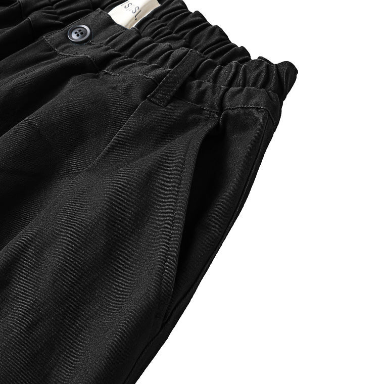 A[S]USL BRUSHED SIGNATURE PANTS-BLACK