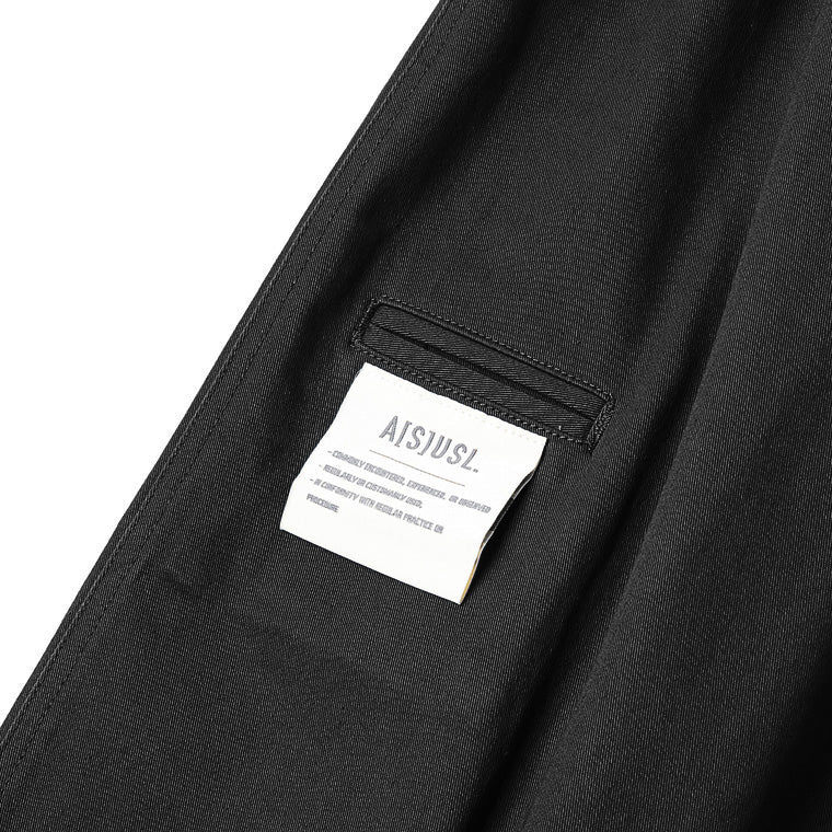 A[S]USL BRUSHED SIGNATURE PANTS-BLACK