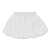 NEUTRAL SOCIETY BUBBLE MINI SKIRT-WHITE
