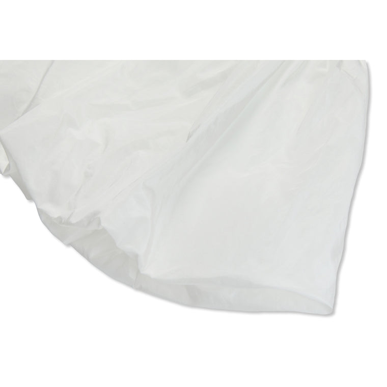 NEUTRAL SOCIETY BUBBLE MINI SKIRT-WHITE