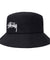 STUSSY BIG STOCK BUCKET  HAT-BLACK