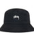 STUSSY BUCKET HAT STOCK-BLACK
