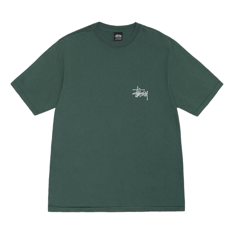 STUSSY BUILT TOUGH PIG. DYED TEE-FOREST