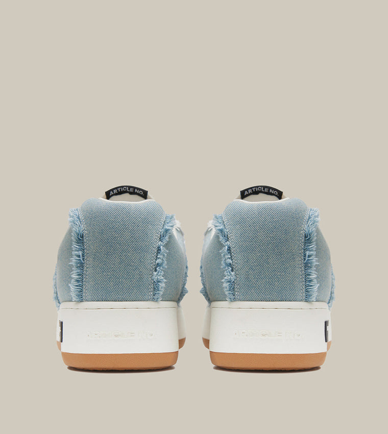 ARTICLE NO. BURGER LOW-TOP SKATE SNEAKERS-DENIM