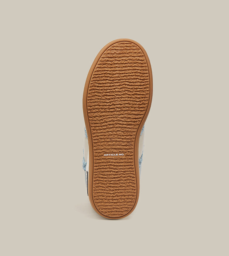 ARTICLE NO. BURGER LOW-TOP SKATE SNEAKERS-DENIM