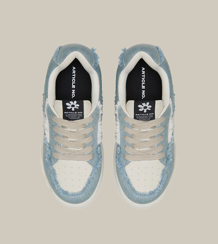 ARTICLE NO. BURGER LOW-TOP SKATE SNEAKERS-DENIM