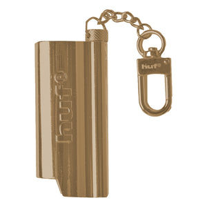 HUF BURNER LIGHTER SLEEVE KEYCHAIN-GOLD