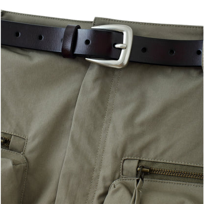 ESPRIT BELTED CARGO MINI SKIRT-GREEN