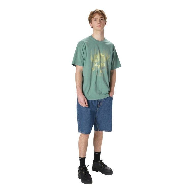 THIS IS NEVER THAT BRUSHED PAINT TEE-EMERALD