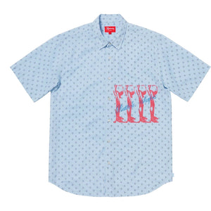 SUPREME BUTTHOLE SURFERS SS SHIRT-BLUE