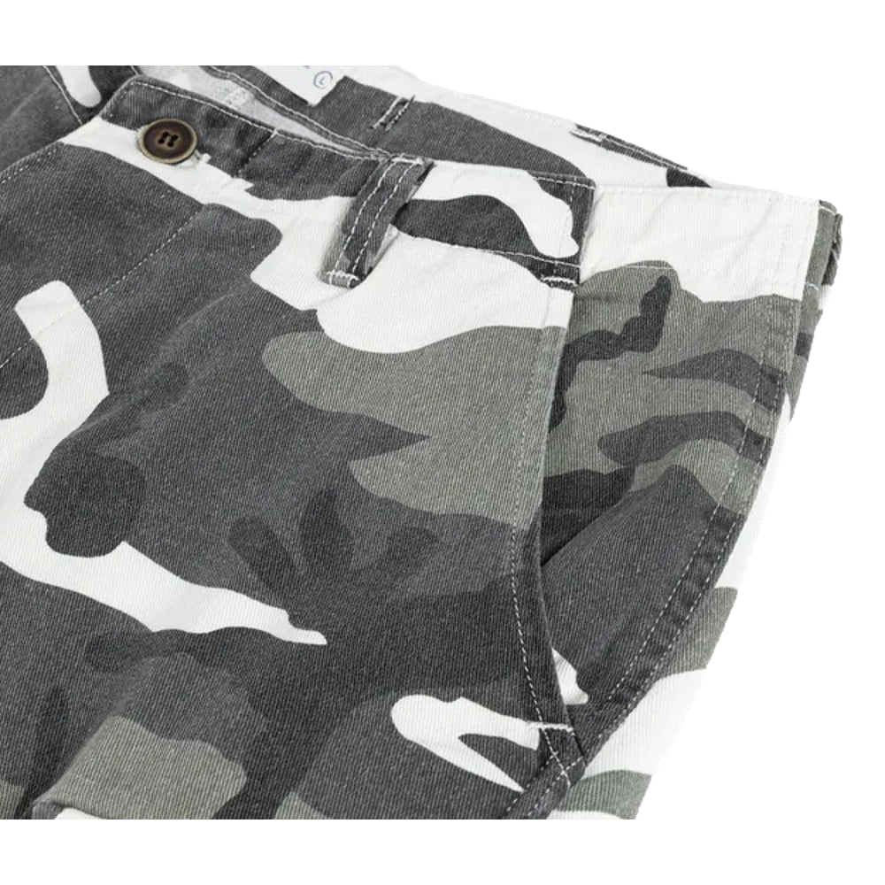 SCENE BY ICE FIRE CAMO PANTS -LIGHT GREY