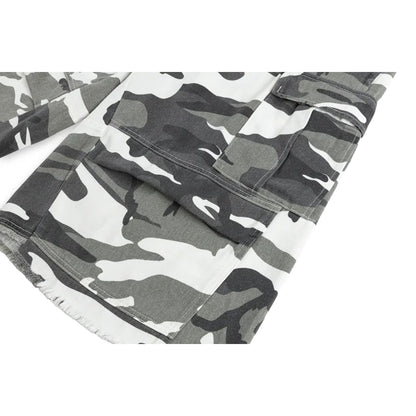 SCENE BY ICE FIRE CAMO PANTS -LIGHT GREY