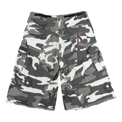 SCENE BY ICE FIRE CAMO PANTS -LIGHT GREY