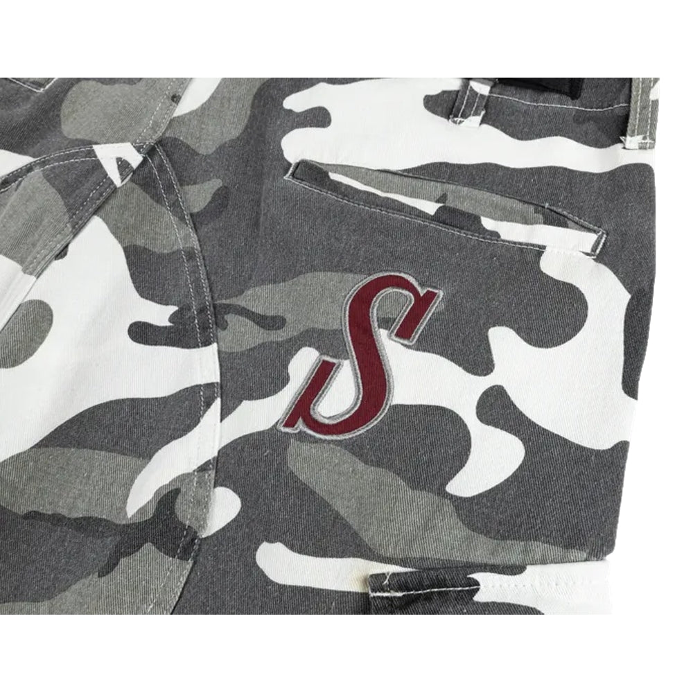 SCENE BY ICE FIRE CAMO PANTS -LIGHT GREY