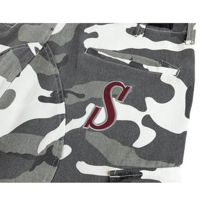 SCENE BY ICE FIRE CAMO PANTS -LIGHT GREY