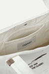 ESPRIT CANVAS EMBROIDERED TOTE BAG-ECRU