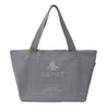 ESPRIT CANVAS EMBROIDERED TOTE BAG-GREY