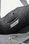 ESPRIT CANVAS EMBROIDERED TOTE BAG-GREY