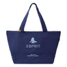 ESPRIT CANVAS EMBROIDERED TOTE BAG-NAVY