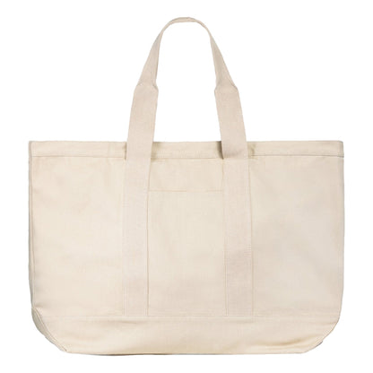 STUSSY CANVAS EXTRA LARGE TOTE BAG-NATURAL