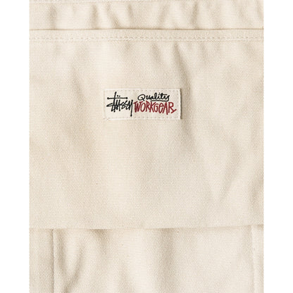 STUSSY CANVAS EXTRA LARGE TOTE BAG-NATURAL