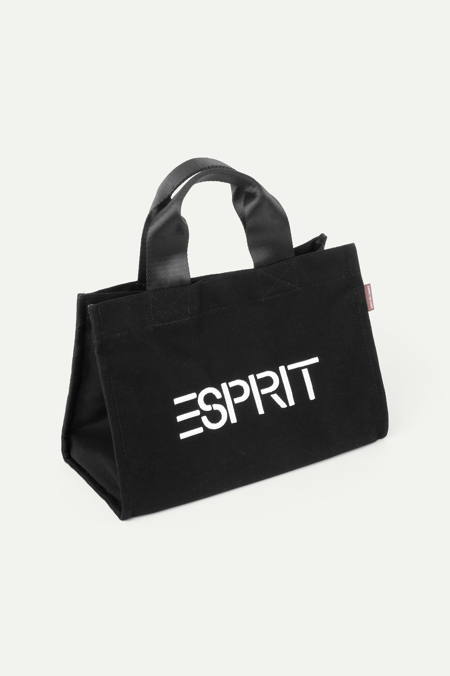 ESPRIT CANVAS MINI TOTE BAG-BLACK