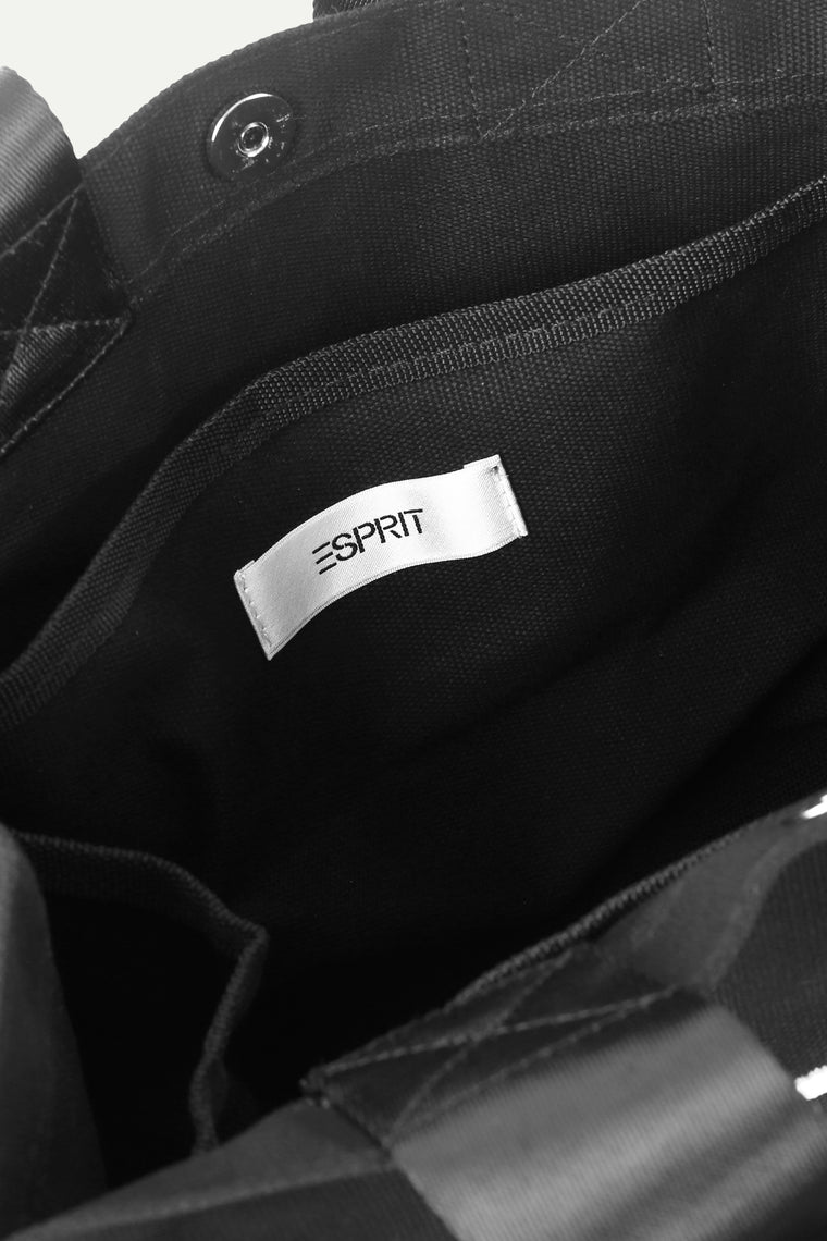 ESPRIT CANVAS MINI TOTE BAG-BLACK