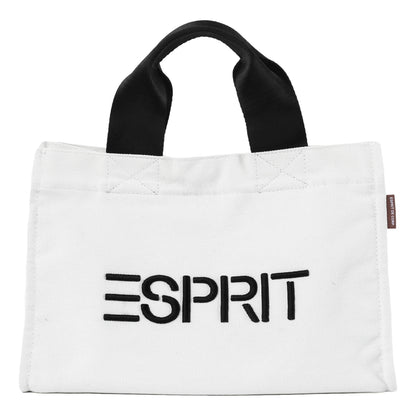 ESPRIT CANVAS MINI TOTE BAG-WHITE