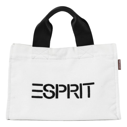 ESPRIT CANVAS MINI TOTE BAG-WHITE