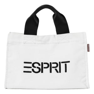ESPRIT CANVAS MINI TOTE BAG-WHITE