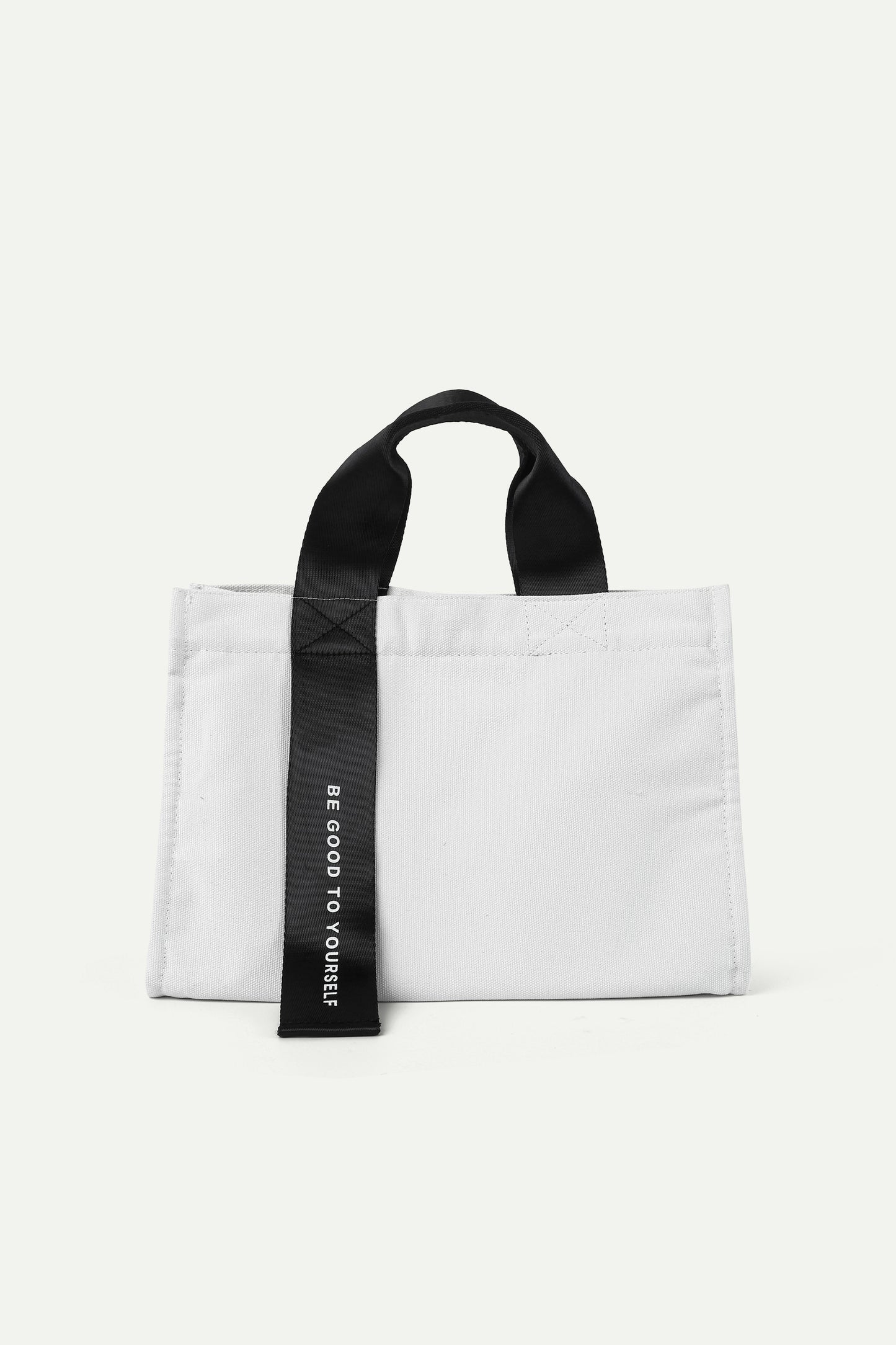 ESPRIT CANVAS MINI TOTE BAG-WHITE