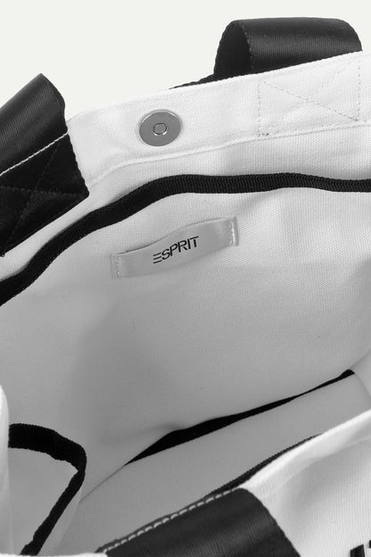 ESPRIT CANVAS MINI TOTE BAG-WHITE