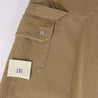 A[S]USL CANVAS MULTI POCKETS WIDE PANTS-BROWN