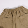A[S]USL CANVAS MULTI POCKETS WIDE PANTS-BROWN