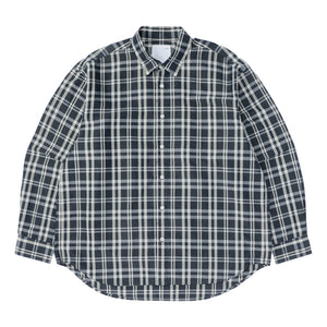 MADNESS CHECKED SHIRT-NAVY