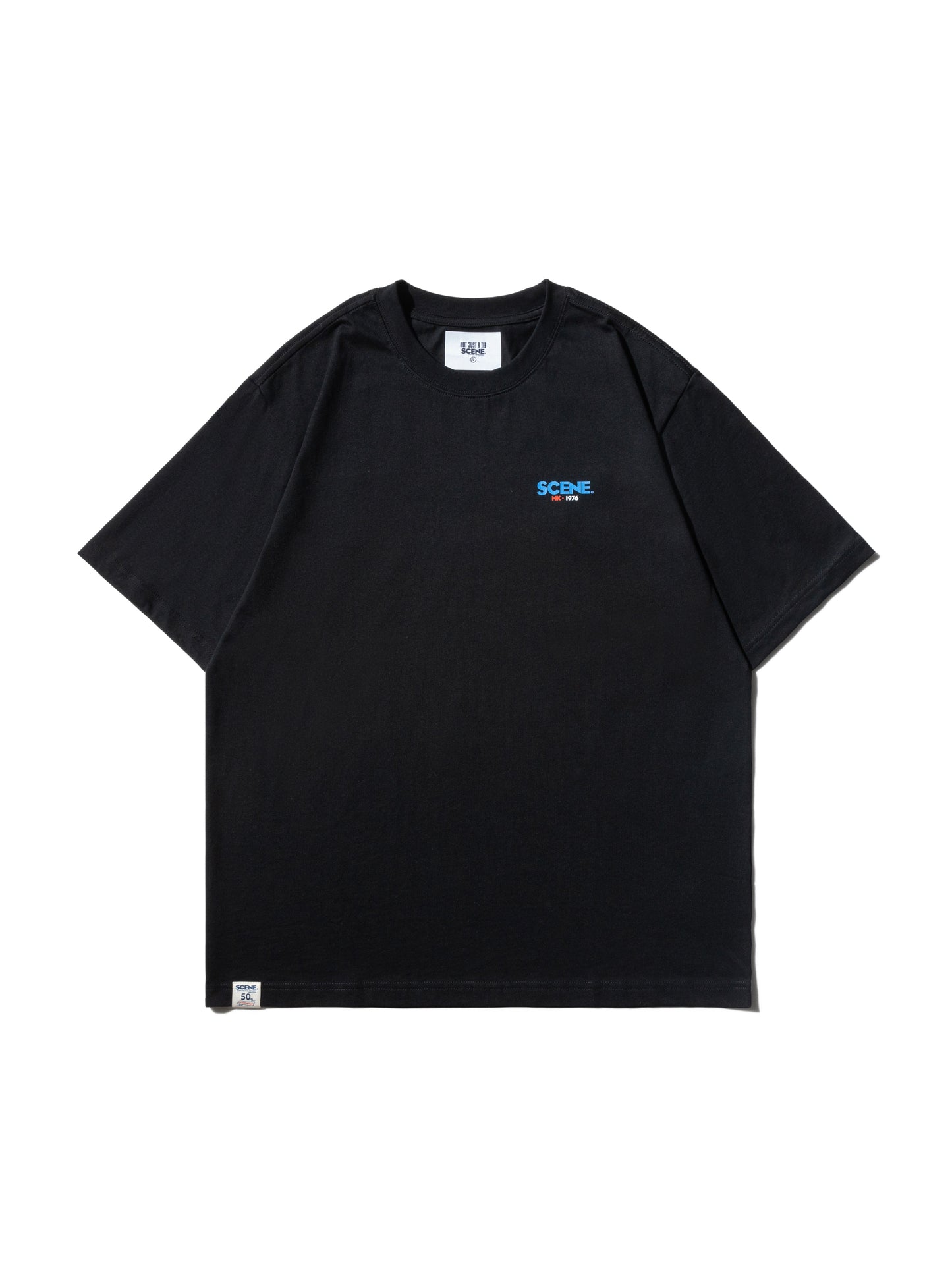 SCENE BY ICE FIRE CHECKERED HK TEE-BLACK