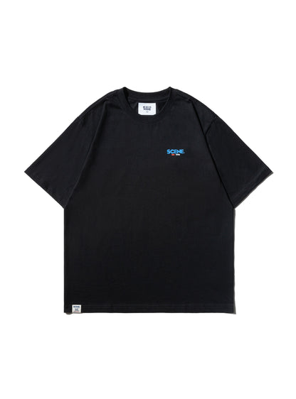 SCENE BY ICE FIRE CHECKERED HK TEE-BLACK