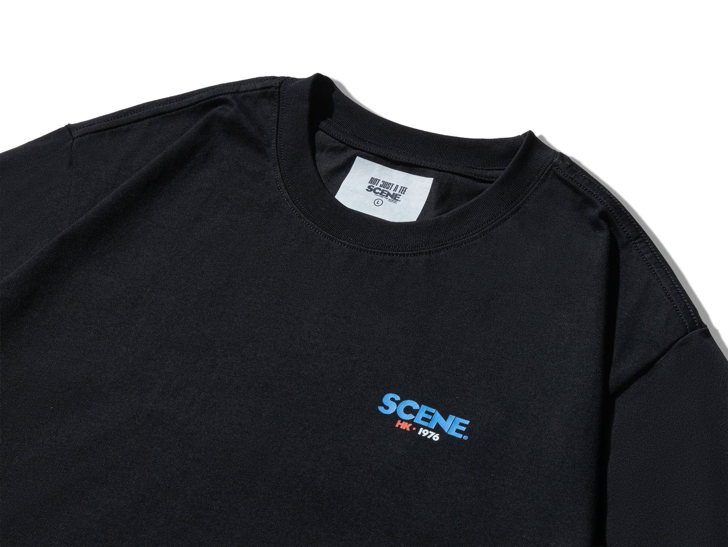 SCENE BY ICE FIRE CHECKERED HK TEE-BLACK
