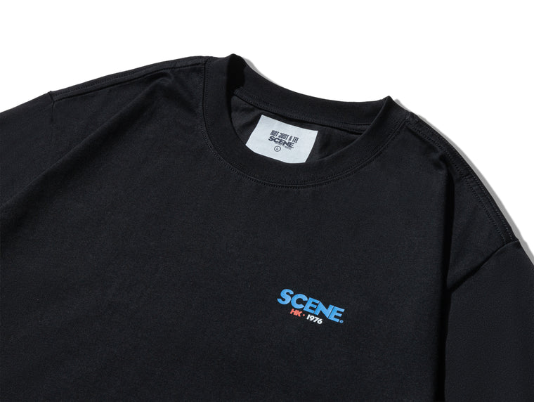 SCENE BY ICE FIRE CHECKERED HK TEE-BLACK
