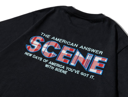 SCENE BY ICE FIRE CHECKERED HK TEE-BLACK