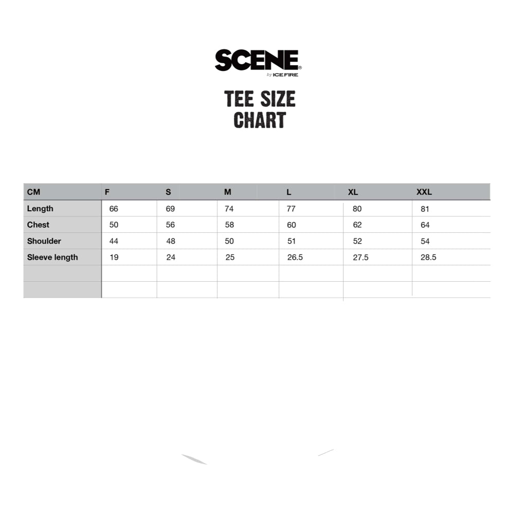 SCENE BY ICE FIRE CHECKERED HK TEE-BLACK