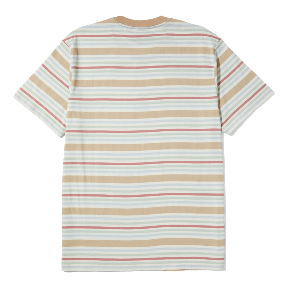 HUF CHESHIRE S/S STRIPE KNIT TOP-CREAM