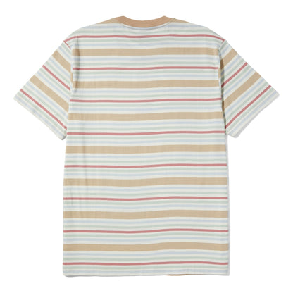 HUF CHESHIRE S/S STRIPE KNIT TOP-CREAM